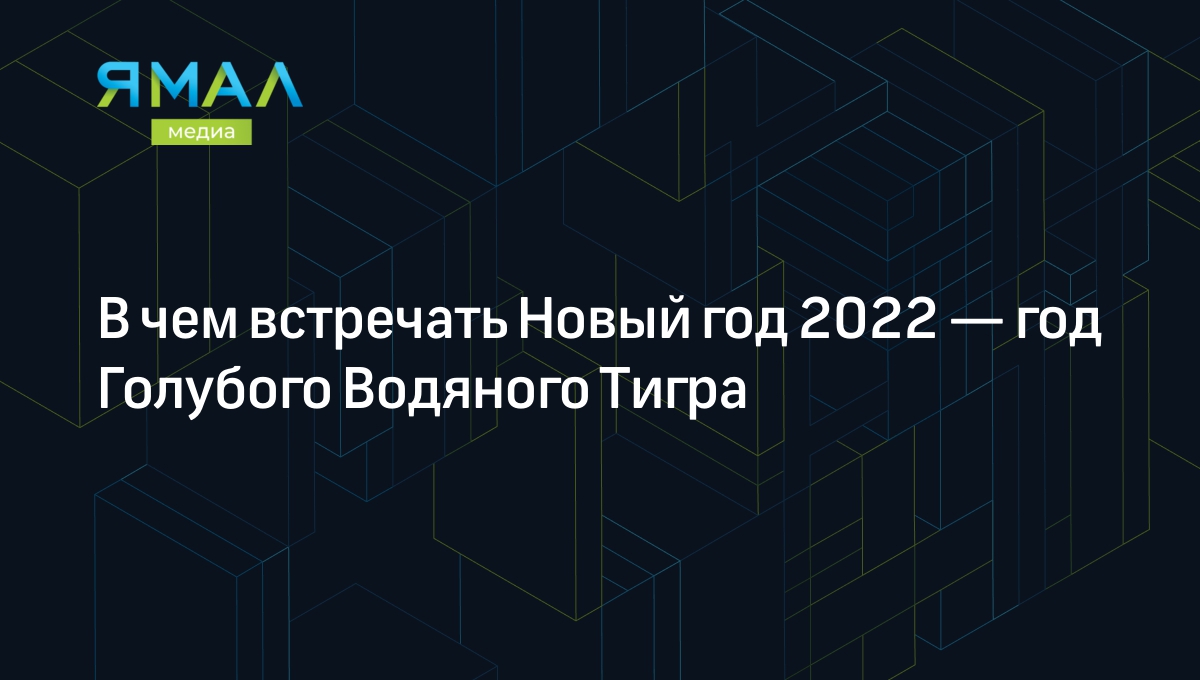 В чем встречать Новый год 2022 | Ямал-Медиа