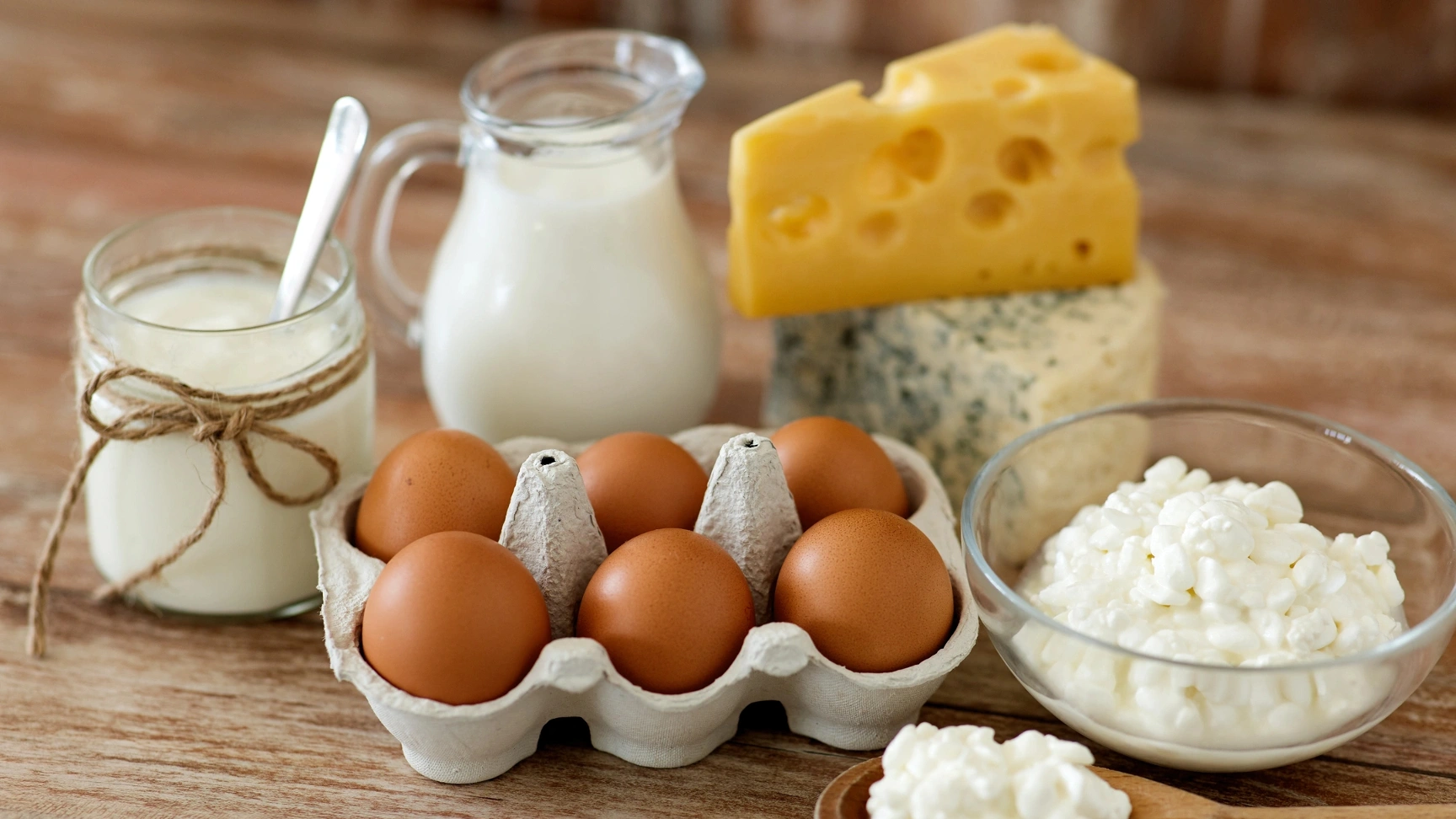 Curd Cheese in a Glass Jar