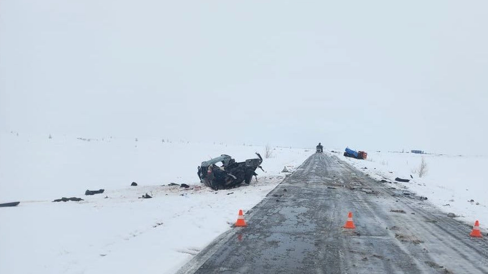 На 200 км трассы Коротчаево – Тазовский произошло серьёзное ДТП с пострадавшим
