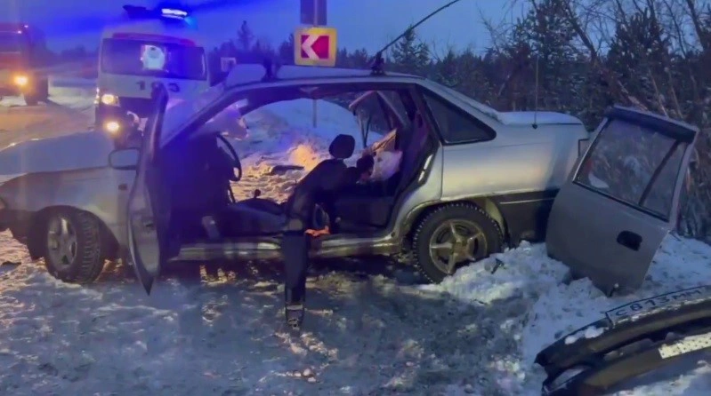 В ДТП на трассе Сургут – Салехард пострадали водитель и пассажир легковушки